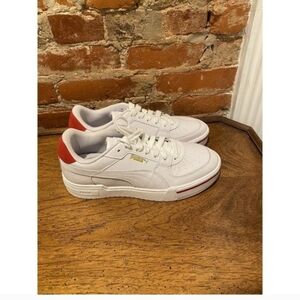 PUMA CA PRO HERITAGE TRAINER 375811-02 WHITE/RED MEN'S ATHLETIC CASUAL SHOES